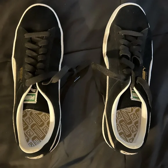 MENS Suede black puma Sneakers size 13 - Picture 2 of 13